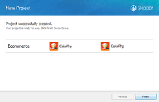 New project summary screen New project summary screen in Skipper New project wizard