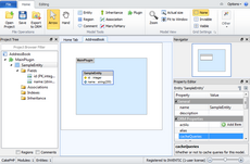 New project with default model Skipper visual model of the new project with default model