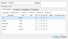 Configure new entity Configure new Doctrine2 entity in Skipper visual model