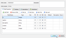 Configure new Doctrine2 entity in Skipper visual model