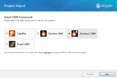 Select Doctrine2 ORM Select Doctrine2 ORM in Skipper schema definition import wizard