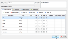 Configure new Doctrine2 entity in Skipper visual model