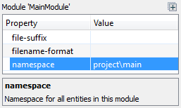 Define MongoDB ODM namespace property in Skipper