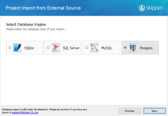 Confirm files to import Confirm files to import in Skipper schema definition import wizard