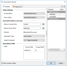 Configure new Laravel Eloquent association in Skipper visual model