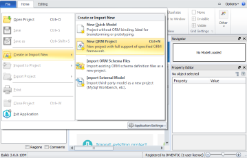 Select New ORM Project Select New Laravel Eloquent ORM Project in Skipper definition files import wizard