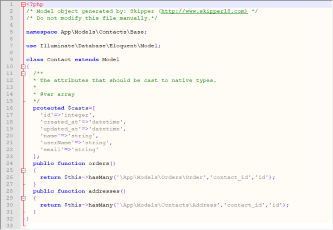 Laravel Eloquent base model class Laravel Eloquent base model class
