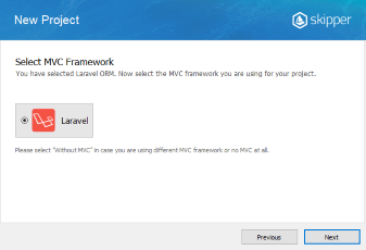 Select Symfony framework Select Symfony framework in Skipper definitions import wizard