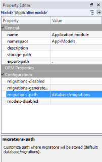 Define Laravel Eloquent definition file suffix for export in Skipper