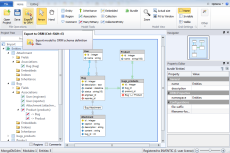 Click Export to ODM icon to generate MongoDB ODM schema definition files