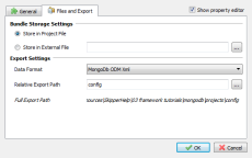 Configure MongoDB ODM shema definitions export settings