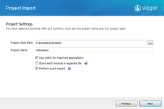 Enter directory to import Enter directory to import in Skipper Import schema defintions wizard