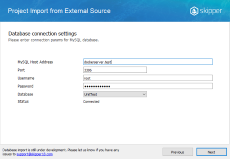 Configure database connection Configure database connection
