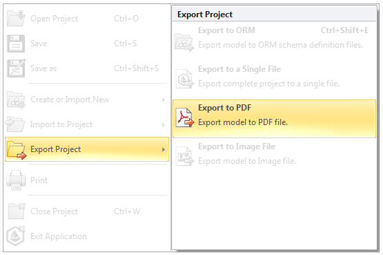 Export to PDF/Image