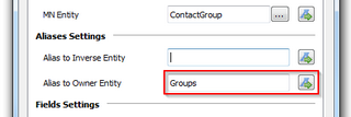 Alias generated using context button Alias generated using context button