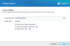 Enter your project directory and project name Enter your Skipper project directory and project name