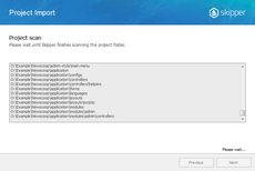 Wait for your Skipper project directory scan